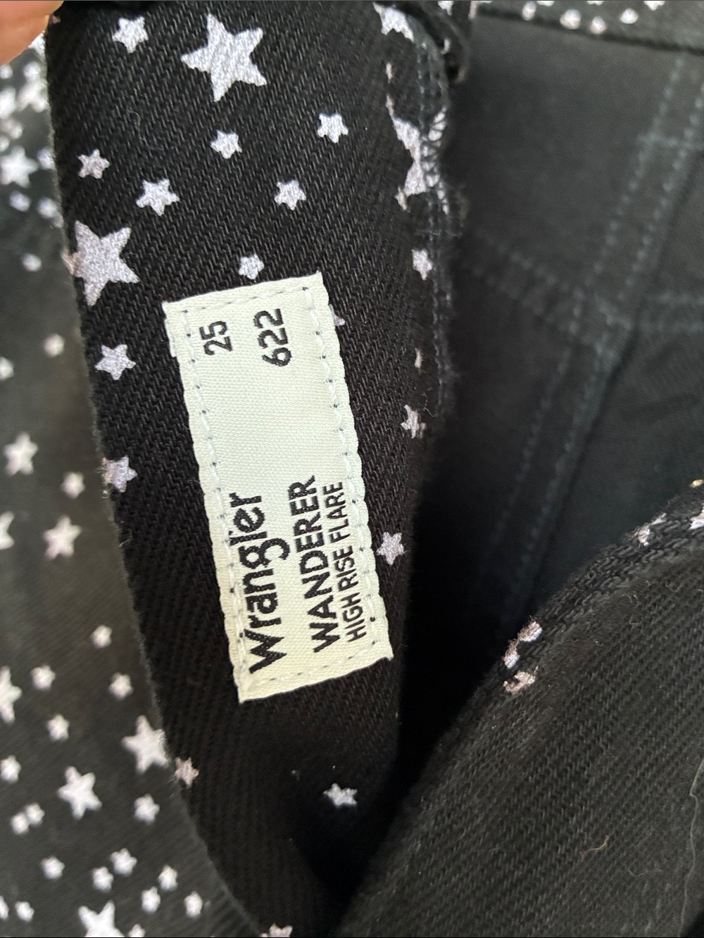 NWT Wrangler Wanderer 622 Star Struck High Rise Flare Jean 25x34 - Picture 7 of 13